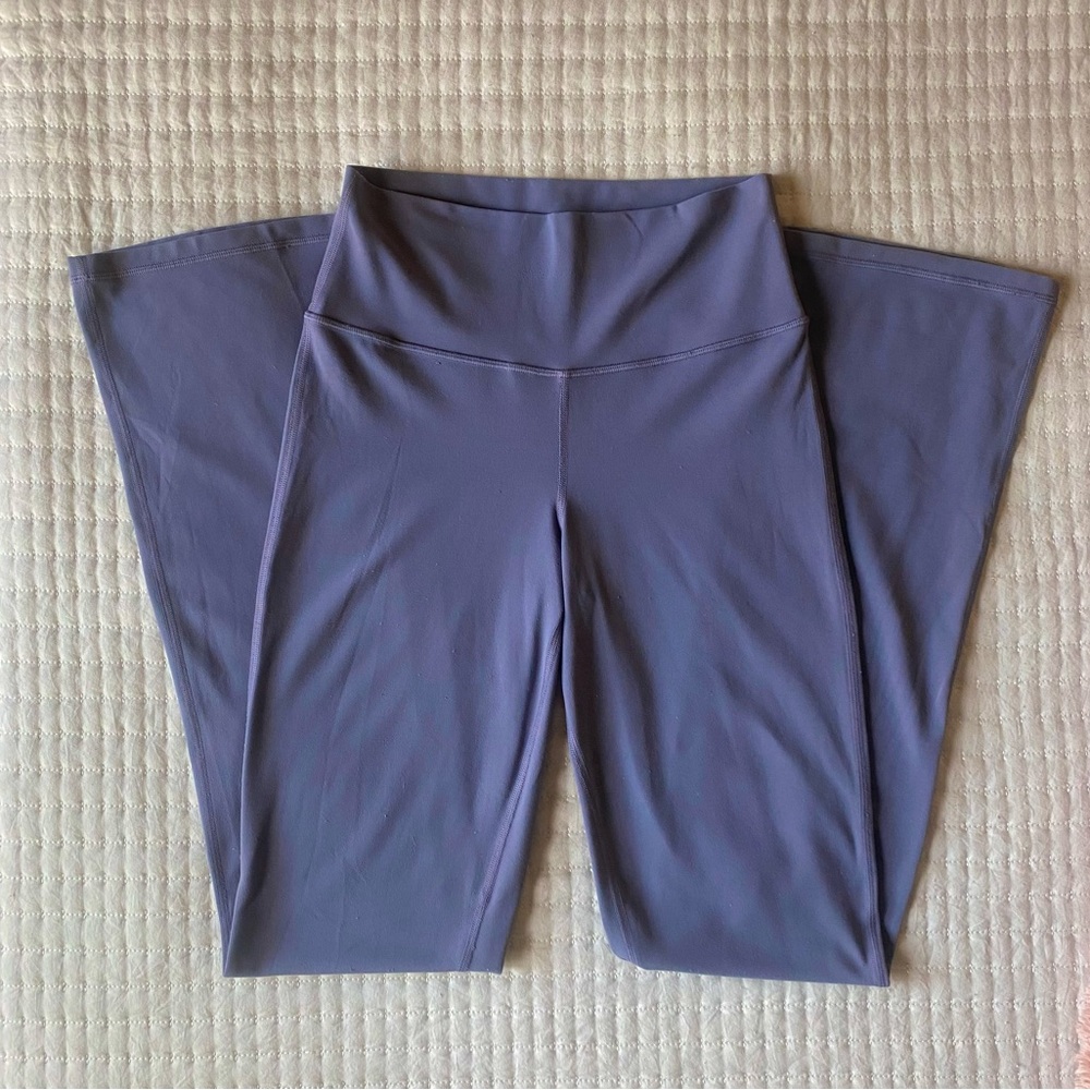Athleta - Lavender High Waisted Flared Leggings